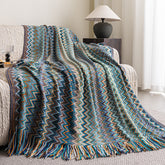 Bohemian Fringe Throw Blanket SoftHaven
