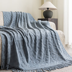 Diamond Jacquard Knit Throw SoftHaven