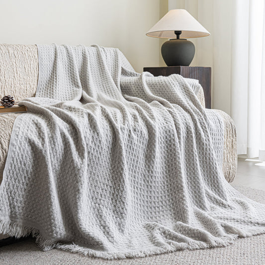 The best way to wash an acrylic knit throw blanket