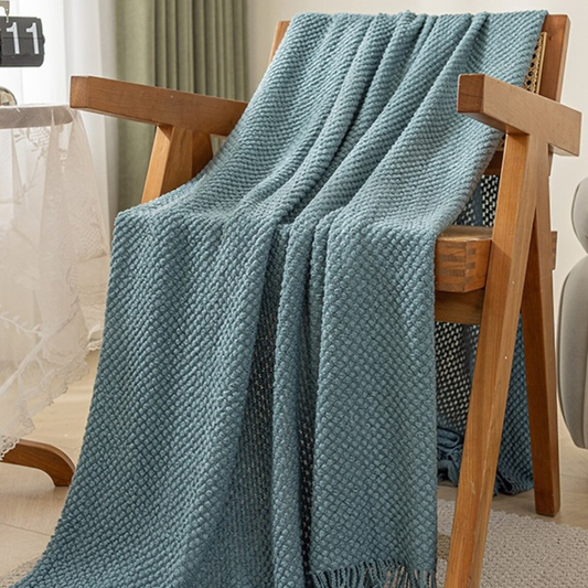  Pearl Stitch 3D Textured Throw
