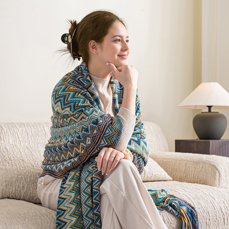Soft Acrylic Blanket Shawl