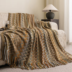 Bohemian Fringe Throw Blanket SoftHaven